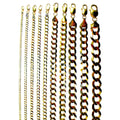 10K Yellow Gold SOLID Curb Cuban Necklace Bracelet Chain  Men Women Jewelry 1.4g | 2mm | 7 Inches | MADE IN ITALY