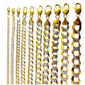 14K Yellow Gold SOLID Pave Cuban Curb Necklace Bracelet Chain Diamond Cut Men Women Jewelry 1.7g | 2.5mm | 7 Inches | MADE IN ITALY