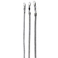 14K White Gold SOLID Ice Link Necklace Bracelet Chain Pave Real Men Women Jewelry 3.8g | 2.5mm | 7 Inches | MADE IN ITALY
