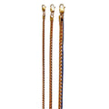 10K Rose Gold SOLID Franco Round Box Necklace Bracelet Chain 1.5g | 1mm | 7 Inches | MADE IN ITALY