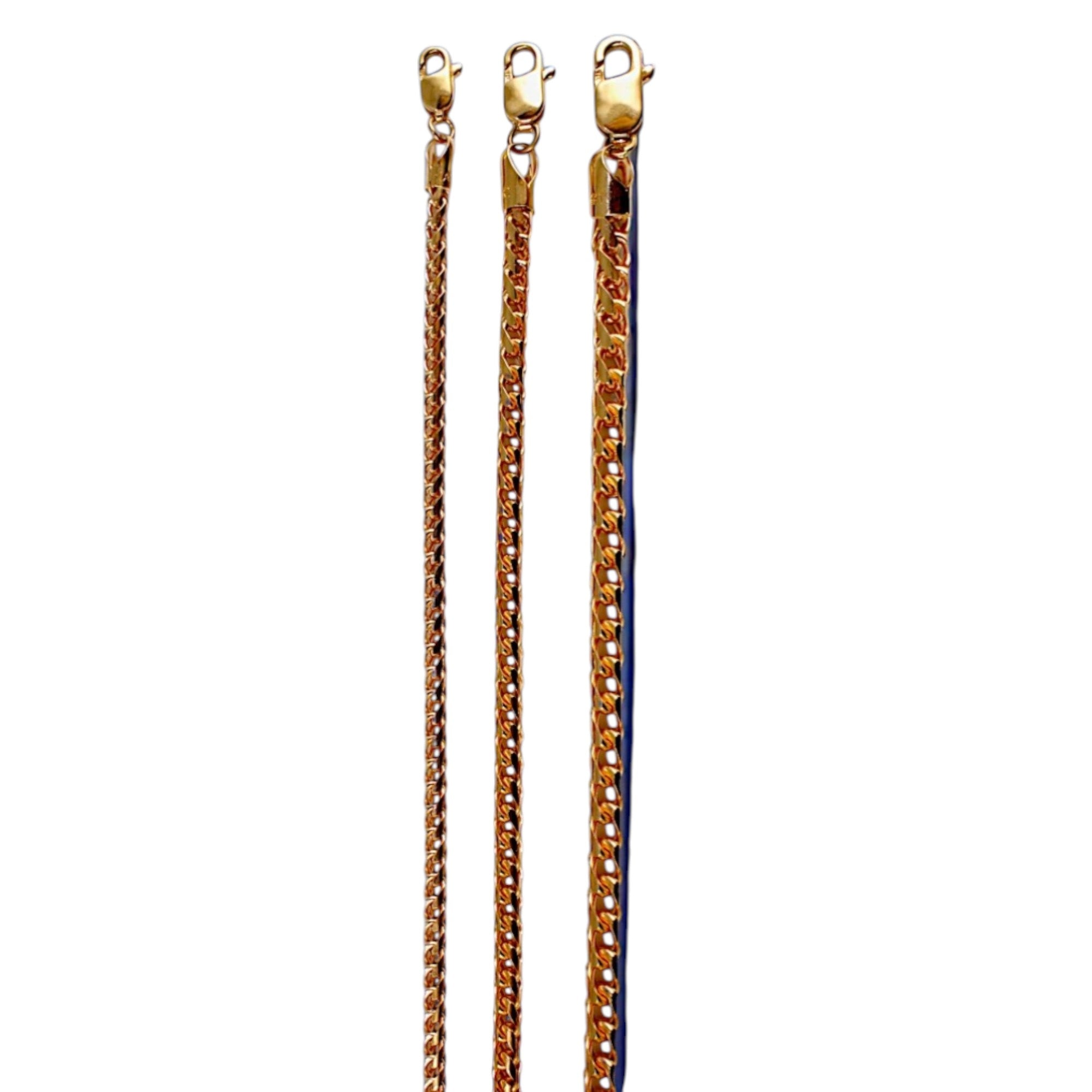 10K Rose Gold SOLID Franco Round Box Necklace Bracelet Chain 1.5g | 1mm | 7 Inches | MADE IN ITALY