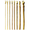 14K Yellow Gold SOLID Franco Round Box Necklace Bracelet Chain Men Women Jewelry 1.2g | 1mm | 7 Inches | MADE IN ITALY