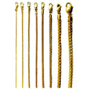14K Yellow Gold SOLID Franco Round Box Necklace Bracelet Chain Men Women Jewelry 1.2g | 1mm | 7 Inches | MADE IN ITALY