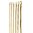 14K Yellow Gold SOLID Franco Round Box Necklace Bracelet Chain 1mm-5mm 7"-30" | MADE IN ITALY