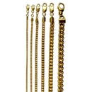 10K Yellow Gold Franco Box Square Necklace Bracelet Chain Real Men Women Jewelry 1g | 1.5mm | 7 Inches | MADE IN ITALY