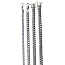 10K White Gold Miami Cuban Link Chain Necklace Bracelet Real Men Women Jewelry 1.3g | 2mm | 7 Inches | MADE IN ITALY