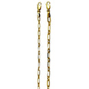 14K Yellow Gold SOLID Oval Paperclip Rolo Necklace Bracelet Chain Men Women Jewelry 3.6g | 3mm | 7 Inches | MADE IN ITALY