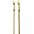 10K Yellow Gold Venetian Round Box Necklace Bracelet Chain Real Men Women Jewelry 1.4g | 1mm | 7 Inches | MADE IN ITALY