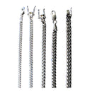 14K White Gold Figaro Chain Necklace Bracelet Link Real Gold 2mm-6mm 7"-30" | MADE IN ITALY