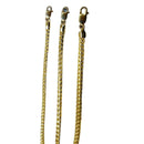 18K Yellow Gold SOLID Franco Round Box Necklace Bracelet Chain Men Women Jewelry 4.7g | 2mm | 7 Inches | MADE IN ITALY