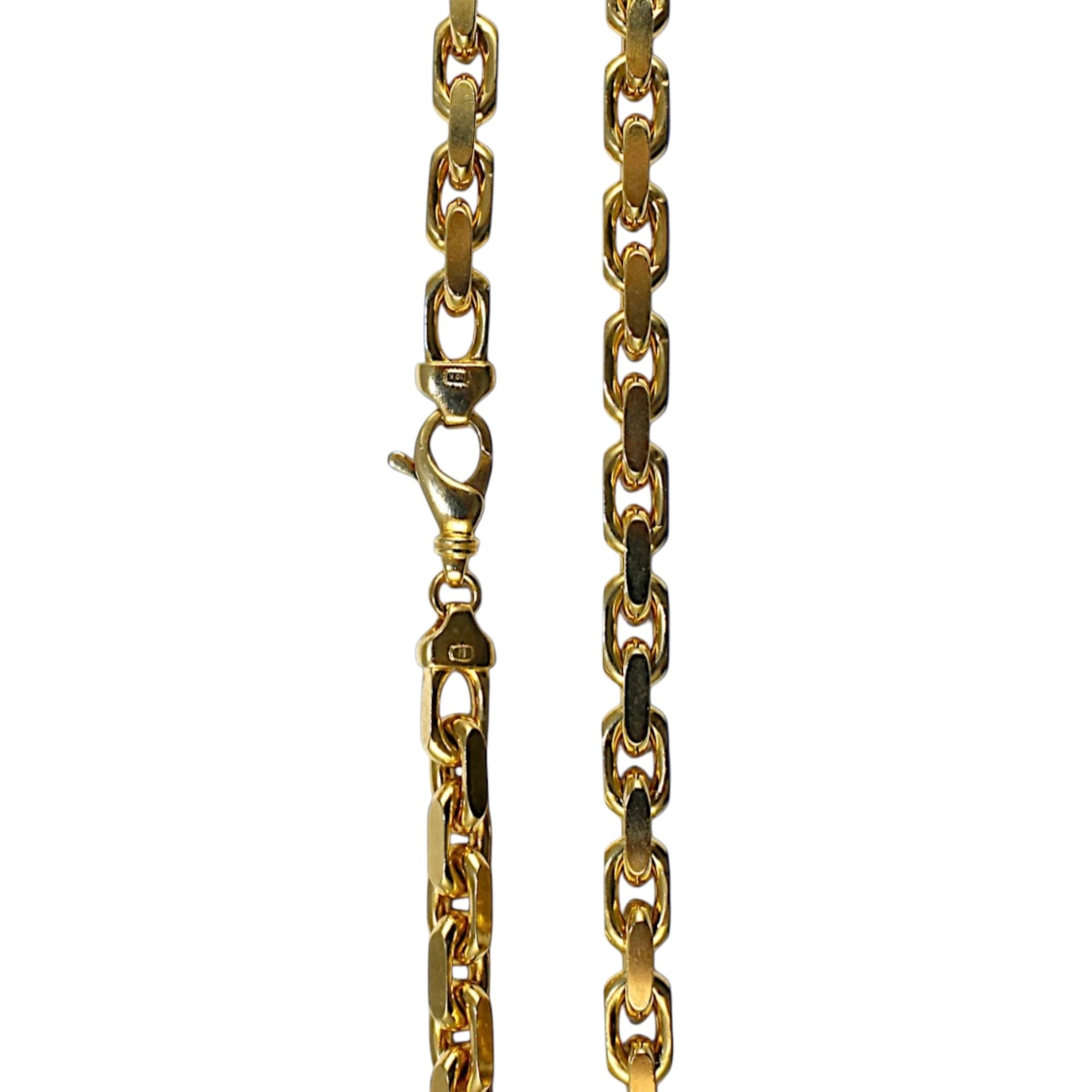10K Yellow Gold SOLID Rolo Cable Necklace Bracelet Chain Real Gold Men Women Jewelry 36.7g | 6mm | 8 Inches | MADE IN ITALY