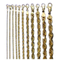 10K Yellow Gold SOLID Rope Necklace Bracelet Chain Diamond Cu Men Women Jewelry 1.5g | 1.5mm | 7 Inches | MADE IN ITALY