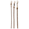 14K Rose Gold SOLID Ice Link Necklace Bracelet Chain Pave Real Men Women Jewelry 3.8g | 2.5mm | 7 Inches | MADE IN ITALY