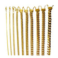 10K Yellow Gold SOLID Miami Cuban Link Necklace Bracelet Chain Men Women Jewelry 3.1g | 2.2mm | 7 Inches | MADE IN ITALY