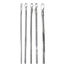 10K White Gold Venetian Round Box Necklace Bracelet Chain Real 7"-30" 1.5-2.5mm MADE IN ITALY