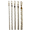 14K Yellow White Gold SOLID Anchor Mariner Necklace Bracelet Pave Chain Men Women Jewelry 2.2g | 3mm | 7 Inches | MADE IN ITALY