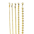 14K Yellow Gold SOLID Round Ball Bead Necklace Bracelet Chain D/C Men Women Jewelry 2.2g | 2mm | 7 Inches | MADE IN ITALY