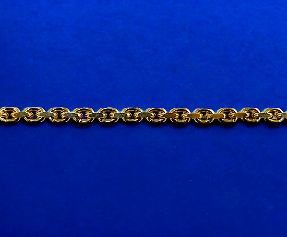 14K Yellow Gold SOLID Round Rolo Cable Necklace Bracelet Chain Men Women Jewelry 2.6g | 2.3mm | 7 Inches | MADE IN ITALY