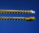 10K Yellow Gold Miami Cuban Royal Monaco Necklace Bracelet Chain Men Women Jewelry 6.1g | 5mm | 7 Inches | MADE IN ITALY