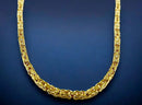 10K Yellow Gold Byzantine Square Necklace Bracelet Chain Men Women Jewelry 2.5g | 2mm | 7 Inches | MADE IN ITALY
