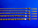 18K Yellow Gold SOLID Rope Chain Necklace Bracelet D/C Real Gold Men Women Jewelry 4.2g | 2mm | 7 Inches | MADE IN ITALY