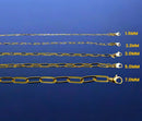 14K Yellow Gold SOLID Oval Paperclip Necklace Bracelet Chain Men Women Jewelry 1g | 1.5mm | 7 Inches | MADE IN ITALY