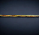 18K Yellow Gold SOLID Franco Round Box Necklace Bracelet Chain Men Women Jewelry 4.7g | 2mm | 7 Inches | MADE IN ITALY