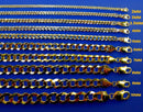 10K Yellow Gold SOLID Curb Cuban Necklace Bracelet Chain  Men Women Jewelry 1.4g | 2mm | 7 Inches | MADE IN ITALY