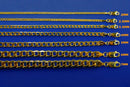 10K Yellow Gold Curb Cuban Necklace Bracelet Chain Men Women Jewelry 1g | 2.5mm | 7 Inches | MADE IN ITALY