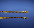 14K Yellow Gold SOLID Square Box Chain Necklace Bracelet Men Women Jewelry 1.2g | 1mm | 7 Inches | MADE IN ITALY