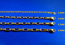 14K Yellow Gold SOLID Paperclip Cable Necklace Bracelet Chain Mirror Star Men Women Jewelry 3g | 2.3mm | 7 Inches | MADE IN ITALY