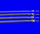 10K White Gold SOLID Miami Cuban Necklace Bracelet Chain Real Men Women Jewelry 3.1g | 2.2mm | 7 Inches | MADE IN ITALY