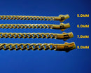 10K Yellow Gold Miami Cuban Royal Monaco Necklace Bracelet Chain Men Women Jewelry 6.1g | 5mm | 7 Inches | MADE IN ITALY