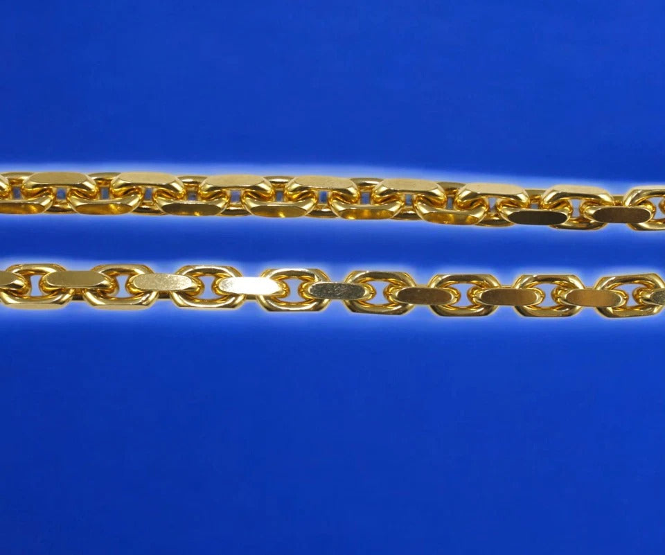 10K Yellow Gold SOLID Rolo Cable Necklace Bracelet Chain Real Gold Men Women Jewelry 36.7g | 6mm | 8 Inches | MADE IN ITALY