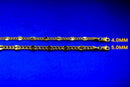 10K Yellow Gold 3mm-5mm SOLID Mirror Figaro Necklace Bracelet Chain Link Men Women Jewelry 1.1g | 3mm | 7 Inches | MADE IN ITALY