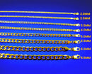 14K Yellow Gold Curb Cuban Necklace Bracelet Chain  Men Women Jewelry 0.9g | 2mm | 7 Inches | MADE IN ITALY