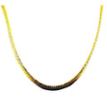14K Yellow Gold SOLID Snake Serpentine Flat Chain Necklace Real Gold Men Women Jewelry 1.3g | 2mm | 7 Inches | MADE IN ITALY