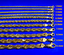 10K Yellow Gold SOLID Rope Chain Necklace Bracelet Diamond Cut Men Women Jewelry 59.4g | 11mm | 8 Inches | MADE IN ITALY