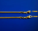 10K Yellow Gold Venetian Round Box Necklace Bracelet Chain Real Men Women Jewelry 1.4g | 1mm | 7 Inches | MADE IN ITALY