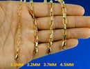 14K Yellow Gold SOLID Paperclip Cable Necklace Bracelet Chain Mirror Star Men Women Jewelry 3g | 2.3mm | 7 Inches | MADE IN ITALY