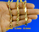 14K Yellow Gold Milano Figaro Rope Chain Necklace Bracelet Men Women Jewelry 5.3g | 5.5mm | 7 Inches | MADE IN ITALY