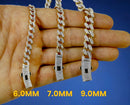 14K Gold Monaco Miami Cuban Link Necklace Bracelet Chain Full CZ Men Women Jewelry 7.6g | 6mm | 7 Inches | MADE IN ITALY