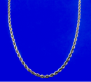 10K White Gold Rope Chain Necklace Bracelet Diamond Cut Real Gold Men Women Jewelry 1.3g | 2mm | 7 Inches | MADE IN ITALY