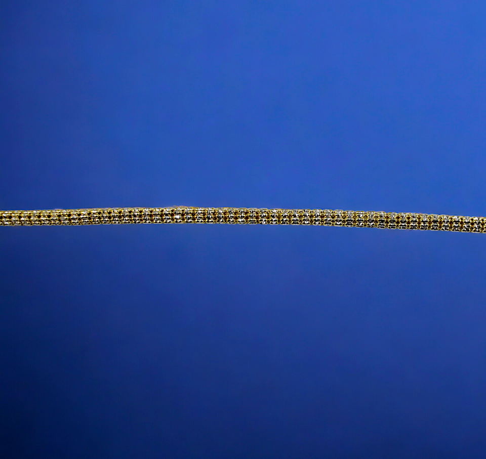 10K Yellow Gold Monaco Miami Cuban Link Necklace Chain Full CZ 7mm-13mm 7"-30" | MADE IN ITALY