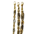 14K Two Tone Gold Milano Figaro Rope Chain Necklace Diamond Cut Real Men Women Jewelry 31.1g | 8mm | 8 Inches | MADE IN ITALY