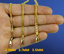 10K Yellow Gold SOLID Miami Cuban Link Necklace Bracelet Chain Men Women Jewelry 3.1g | 2.2mm | 7 Inches | MADE IN ITALY