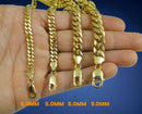 14K Yellow Gold SOLID Miami Cuban Necklace Bracelet Chain Men Women Jewelry 3.4g | 2.3mm | 7 Inches | MADE IN ITALY