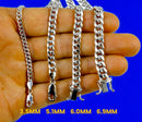 14K White Gold SOLID Ice Link Necklace Bracelet Chain Pave Real 2mm-4mm 7"-30" | MADE IN ITALY