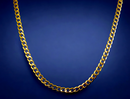 10K Yellow Gold Curb Cuban Necklace Bracelet Chain Men Women Jewelry 1g | 2.5mm | 7 Inches | MADE IN ITALY