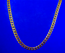 14K Yellow Gold Curb Cuban Necklace Bracelet Chain  Men Women Jewelry 0.9g | 2mm | 7 Inches | MADE IN ITALY